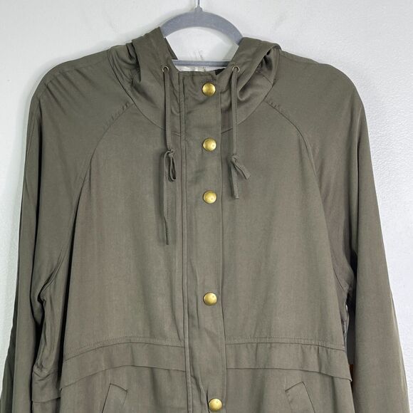 New Andree by Unit Anorak Hoodie Military Utility Jacket Women's Size Small - Picture 3 of 9